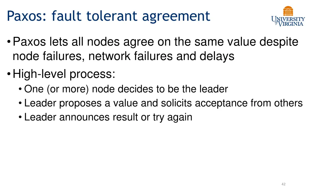 paxos fault tolerant agreement