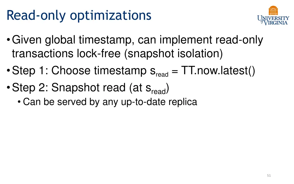 read only optimizations