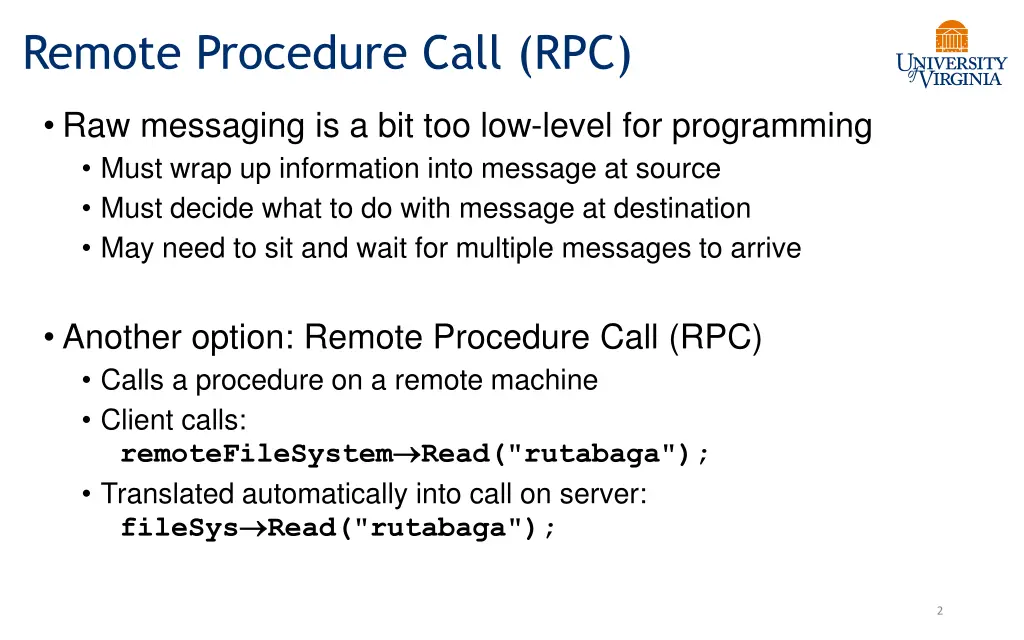 remote procedure call rpc