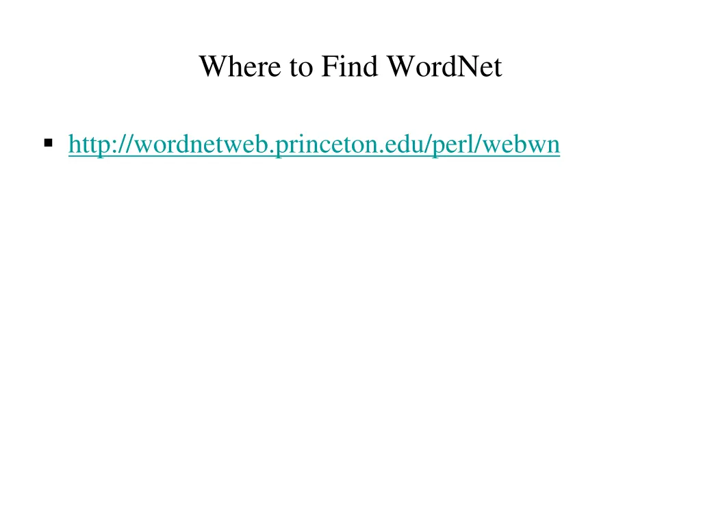 where to find wordnet