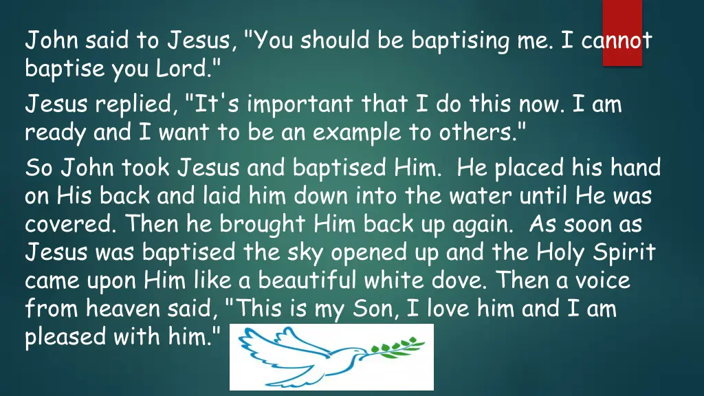 john said to jesus you should be baptising