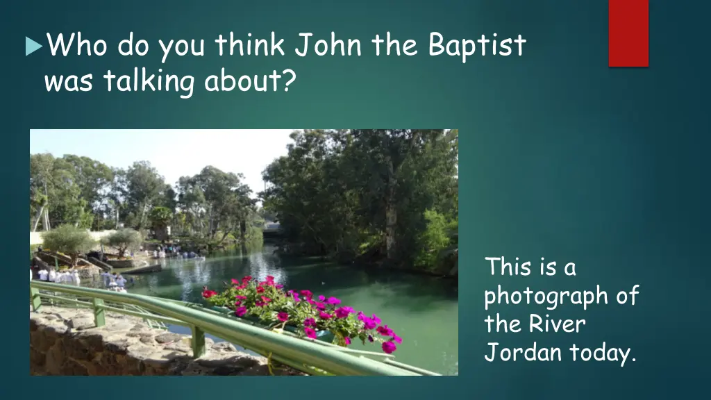 who do you think john the baptist was talking