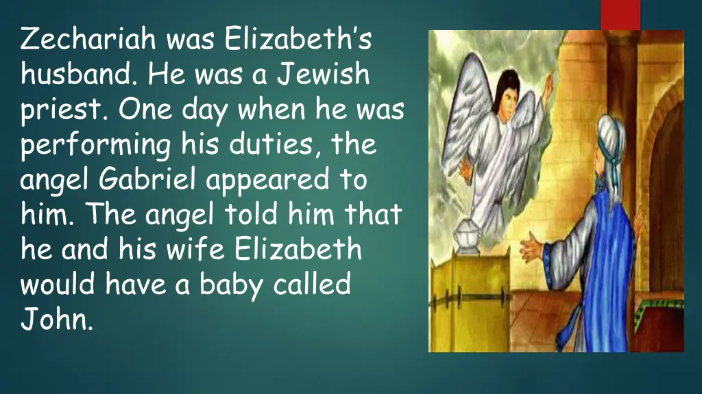 zechariah was elizabeth s husband he was a jewish