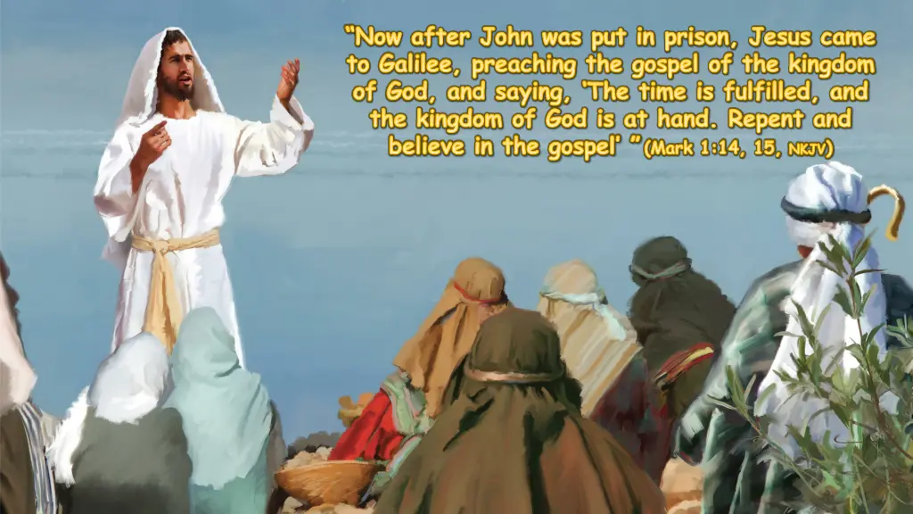 now after john was put in prison jesus came