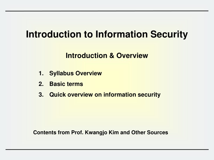 introduction to information security