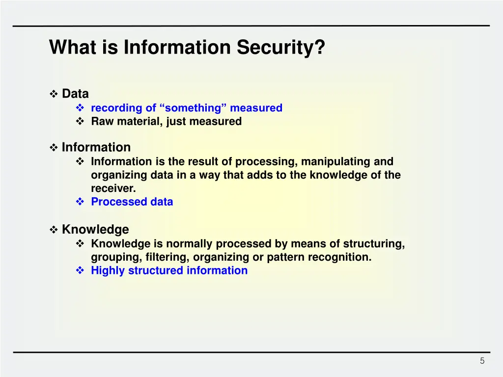 what is information security