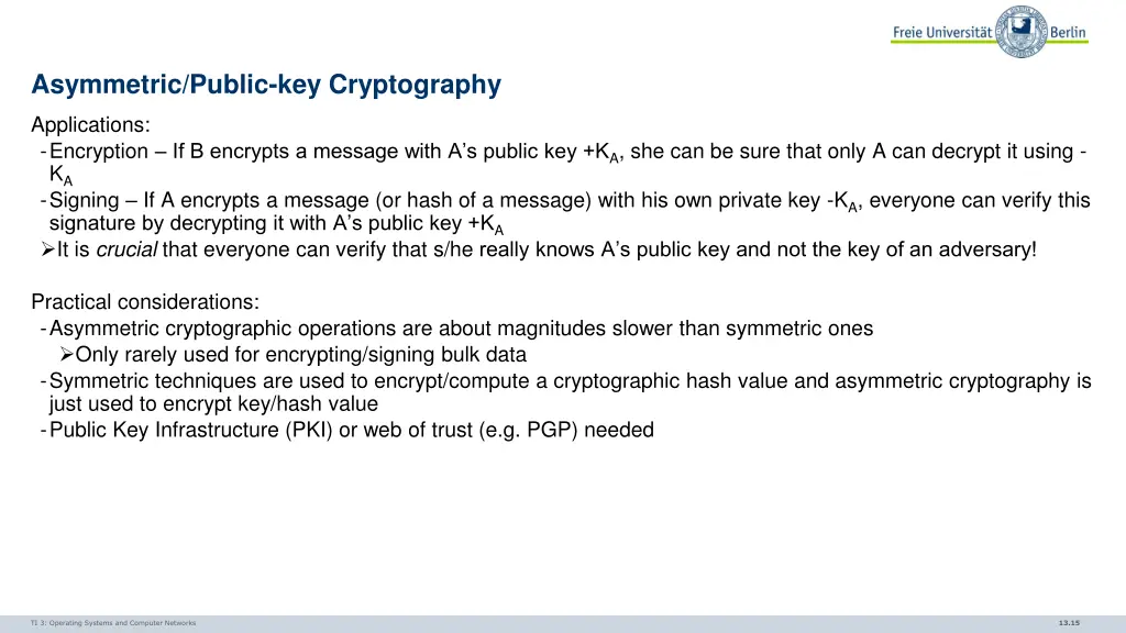 asymmetric public key cryptography