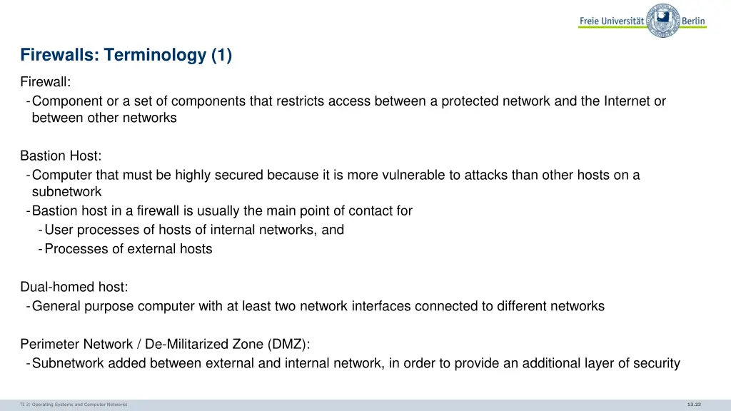 firewalls terminology 1