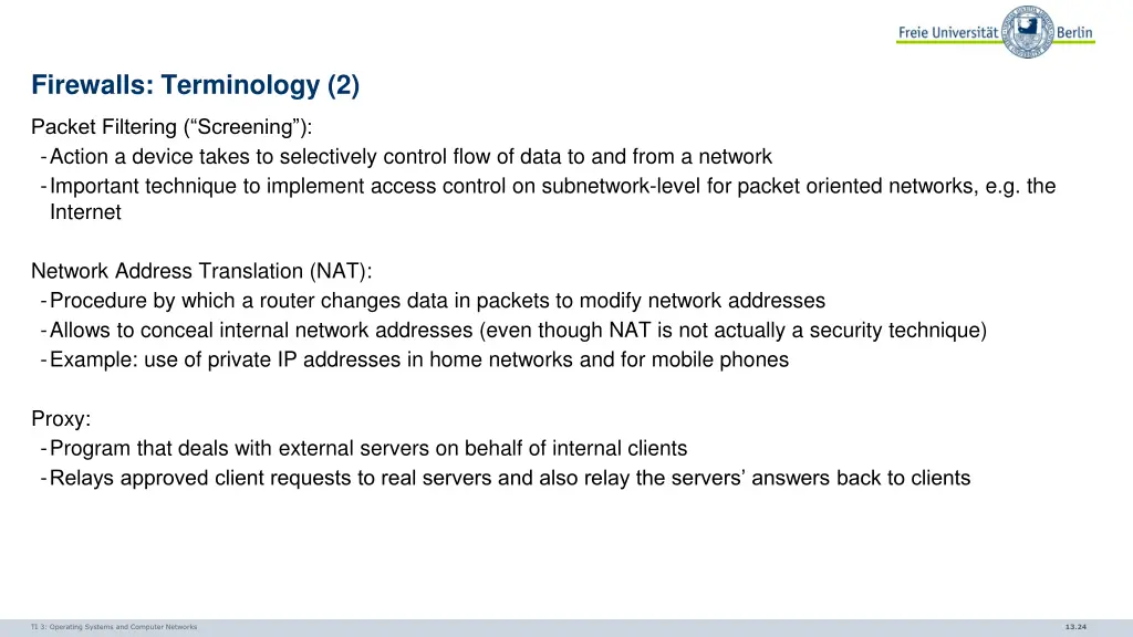 firewalls terminology 2