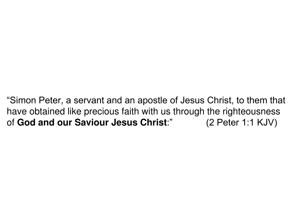 simon peter a servant and an apostle of jesus