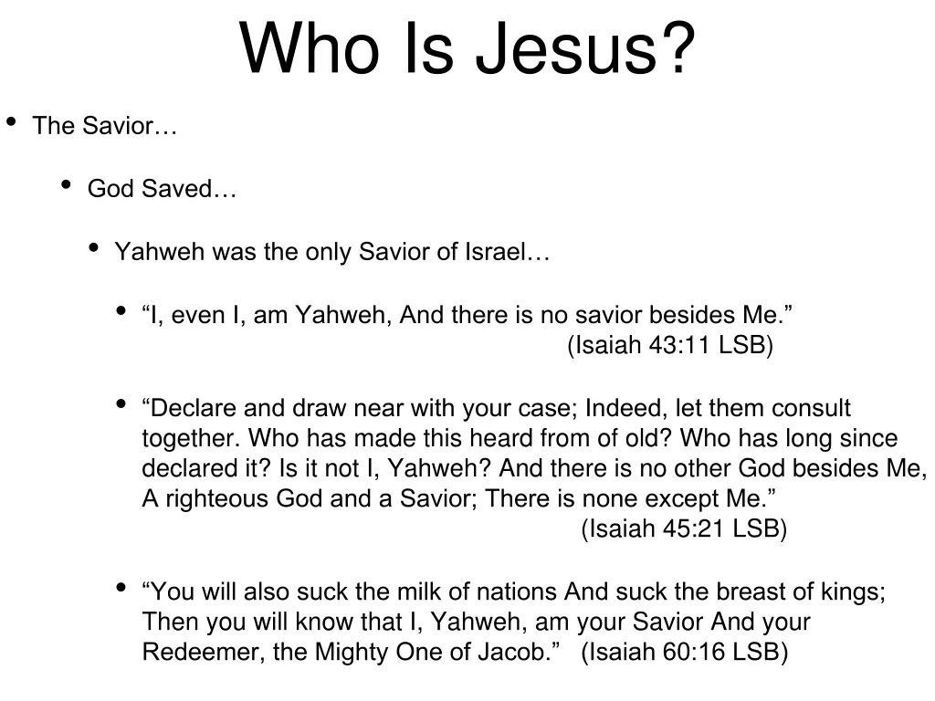 who is jesus 4