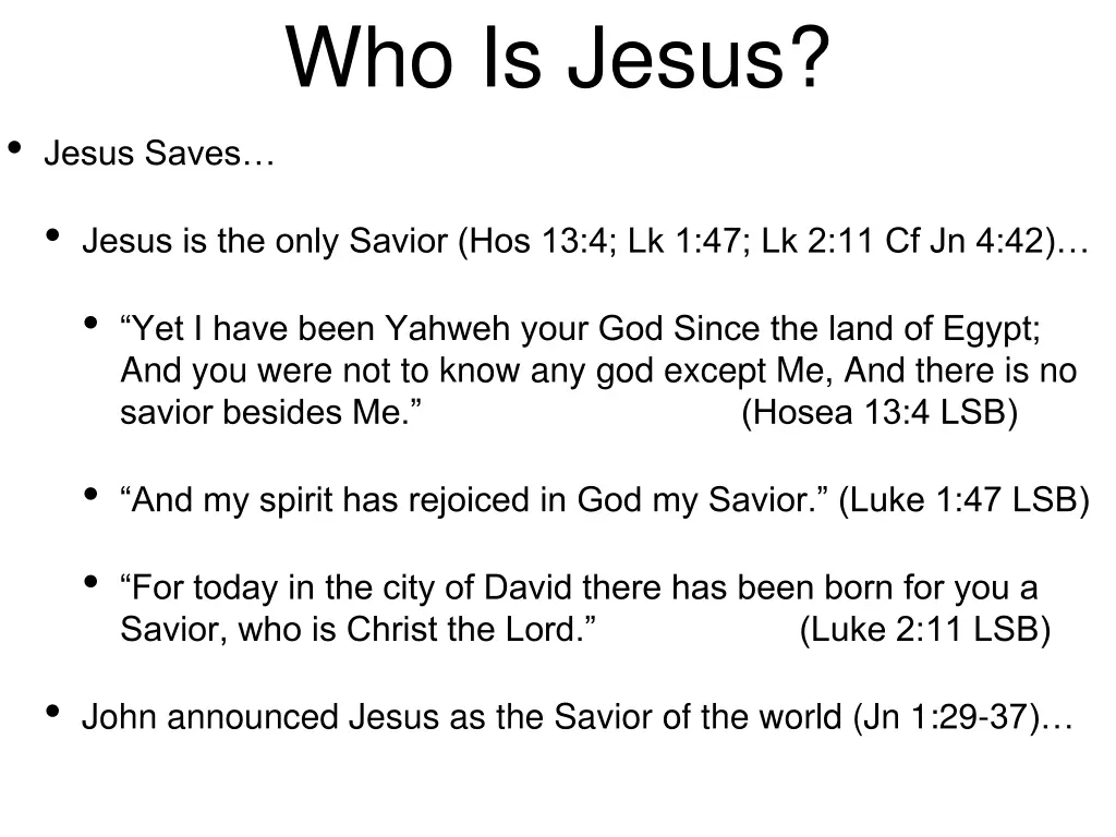 who is jesus 8