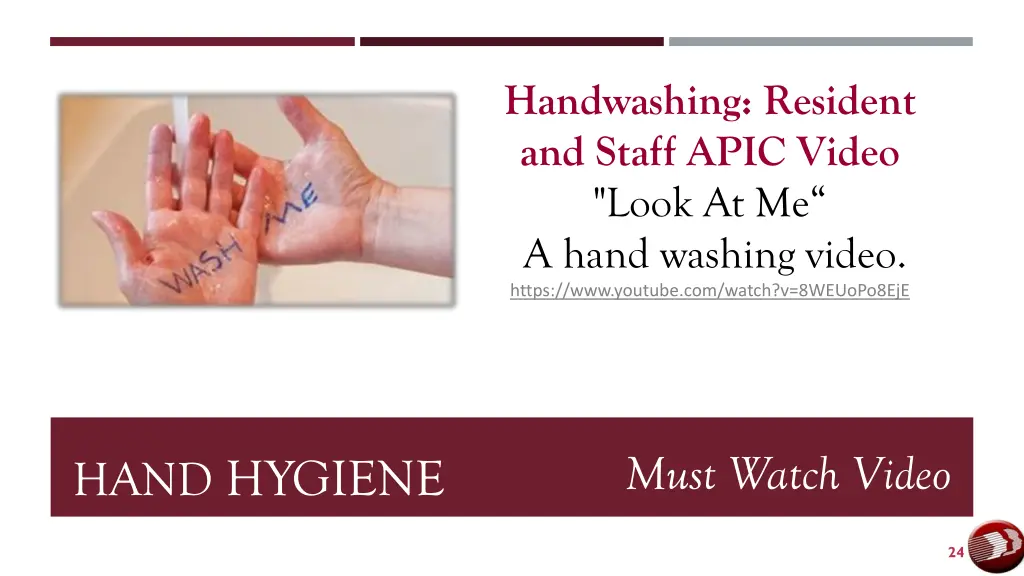 handwashing resident and staff apic video look