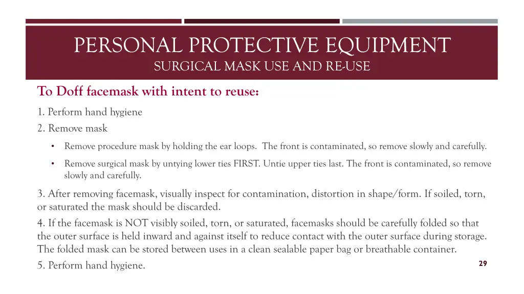 personal protective equipment surgical mask