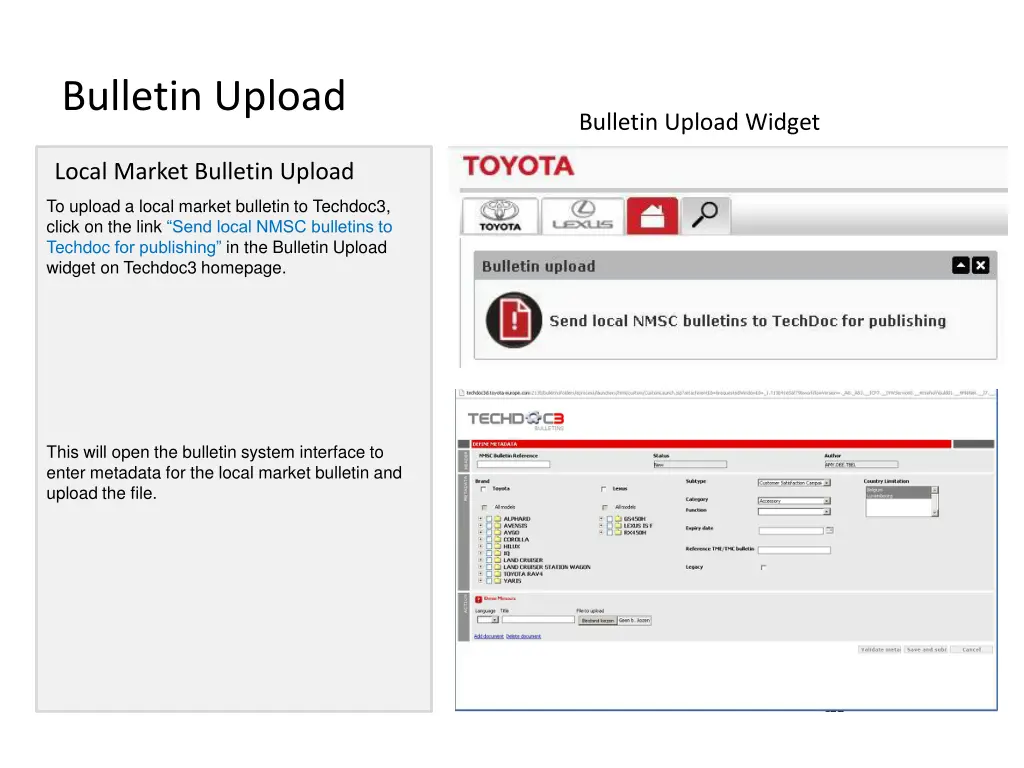 bulletin upload