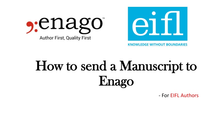 how to send a manuscript to how to send