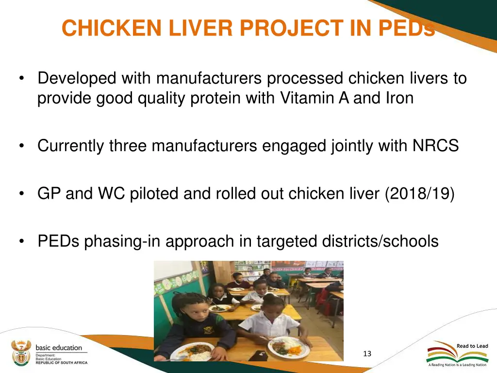 chicken liver project in peds
