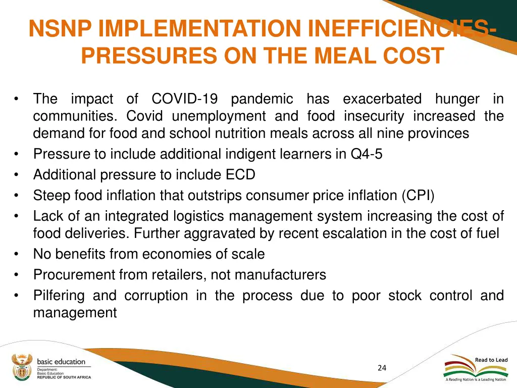 nsnp implementation inefficiencies pressures