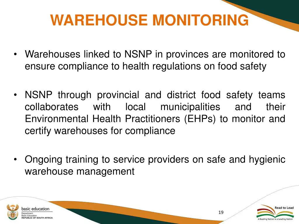 warehouse monitoring