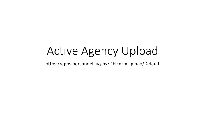 active agency upload