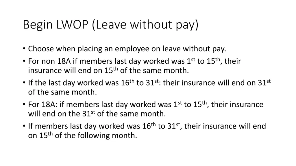 begin lwop leave without pay