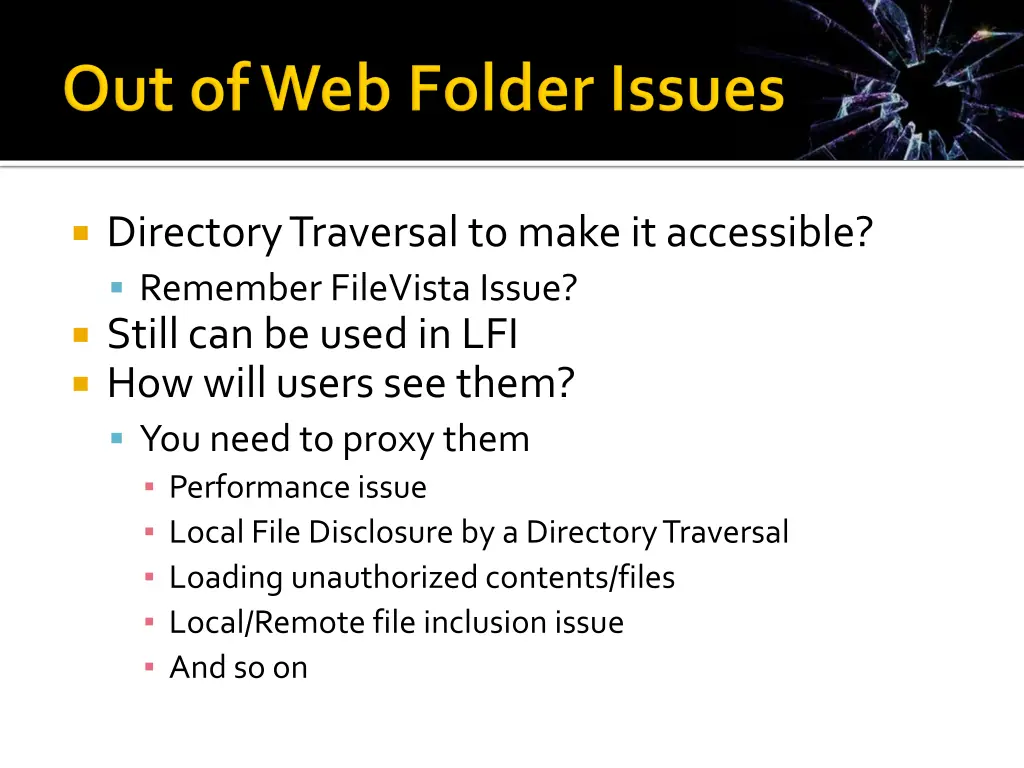 directory traversal to make it accessible