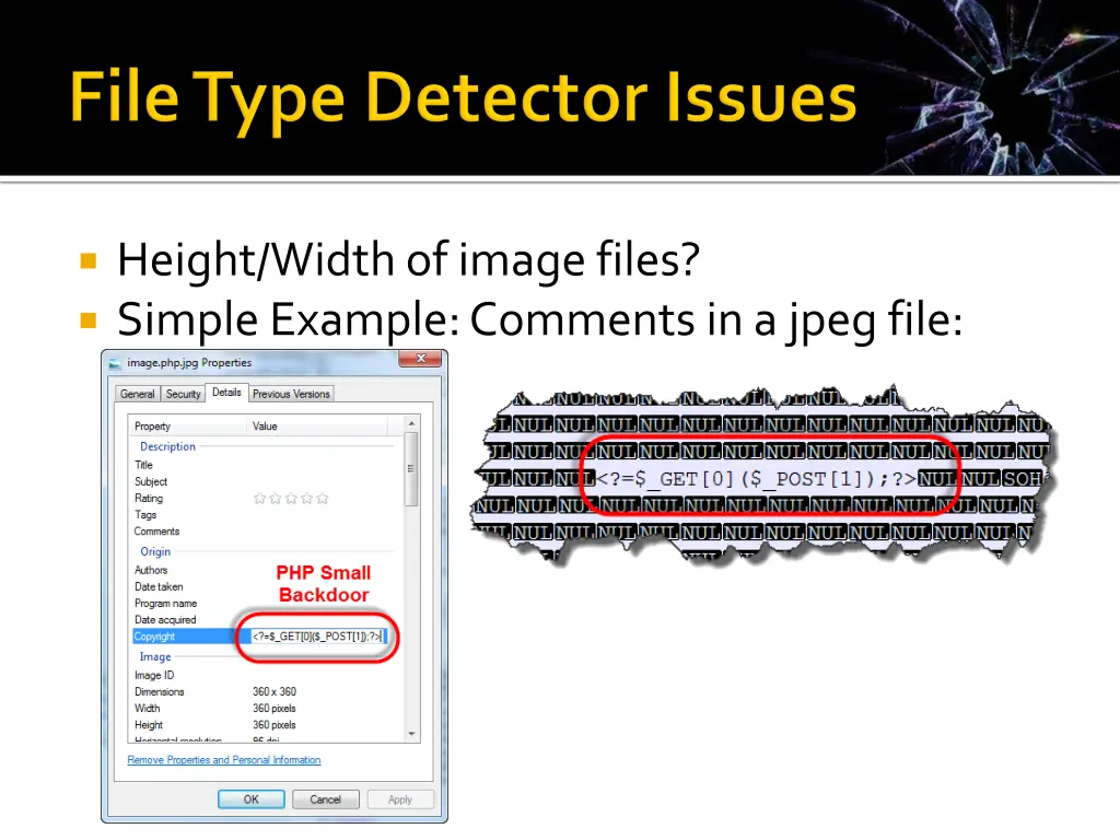 height width of image files simple example