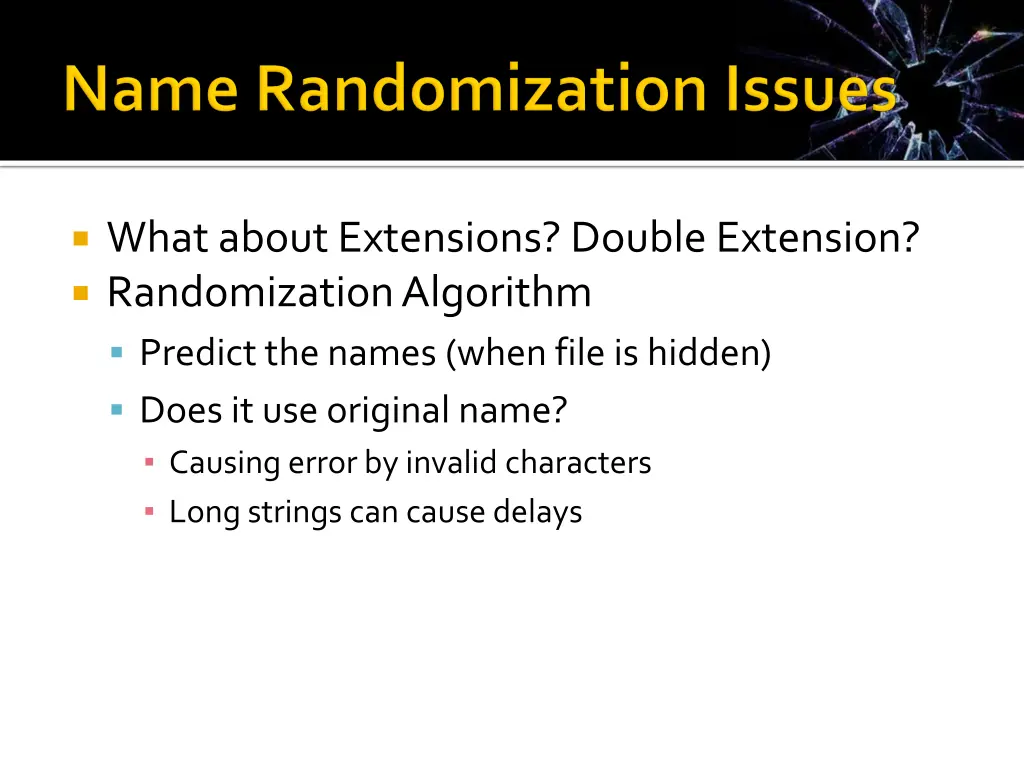 what about extensions double extension