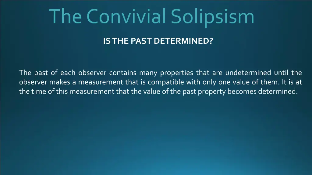 the convivial solipsism 11