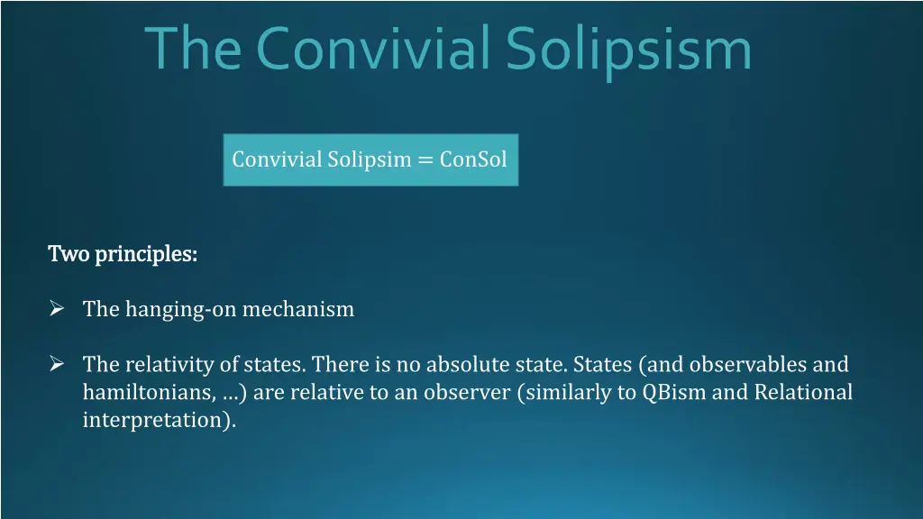 the convivial solipsism 4