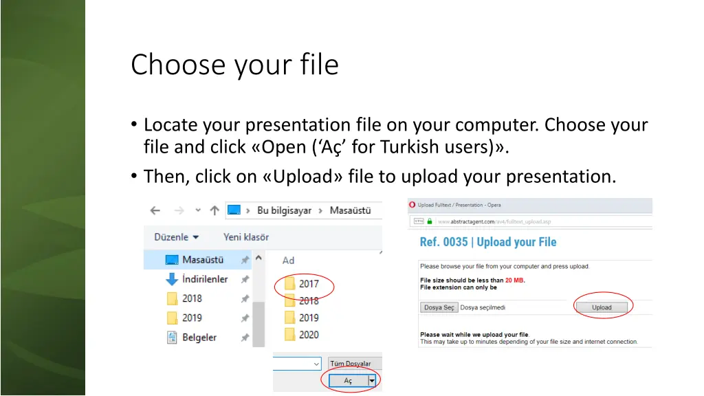 choose your file