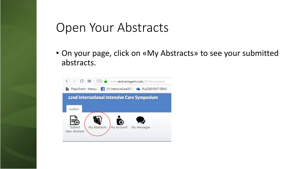 open your abstracts