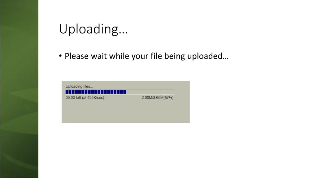 uploading