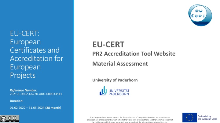 eu cert european certificates and accreditation