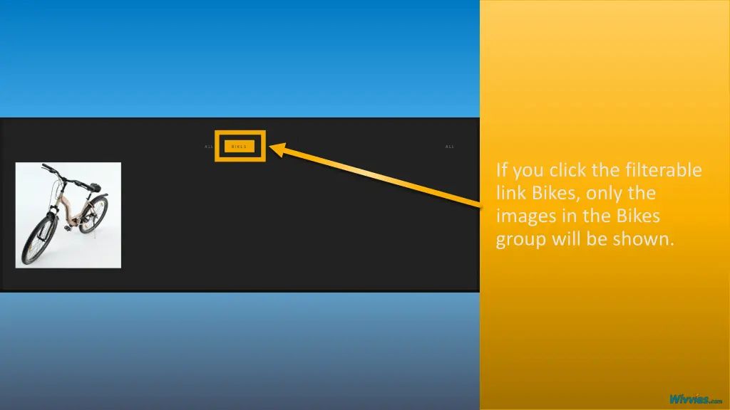 if you click the filterable link bikes only