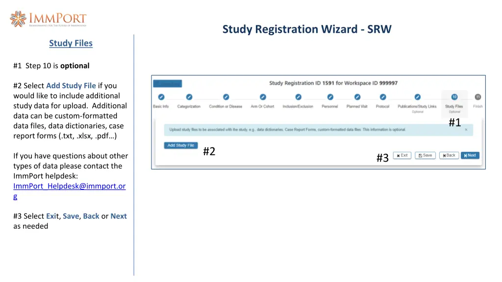 study registration wizard srw 14