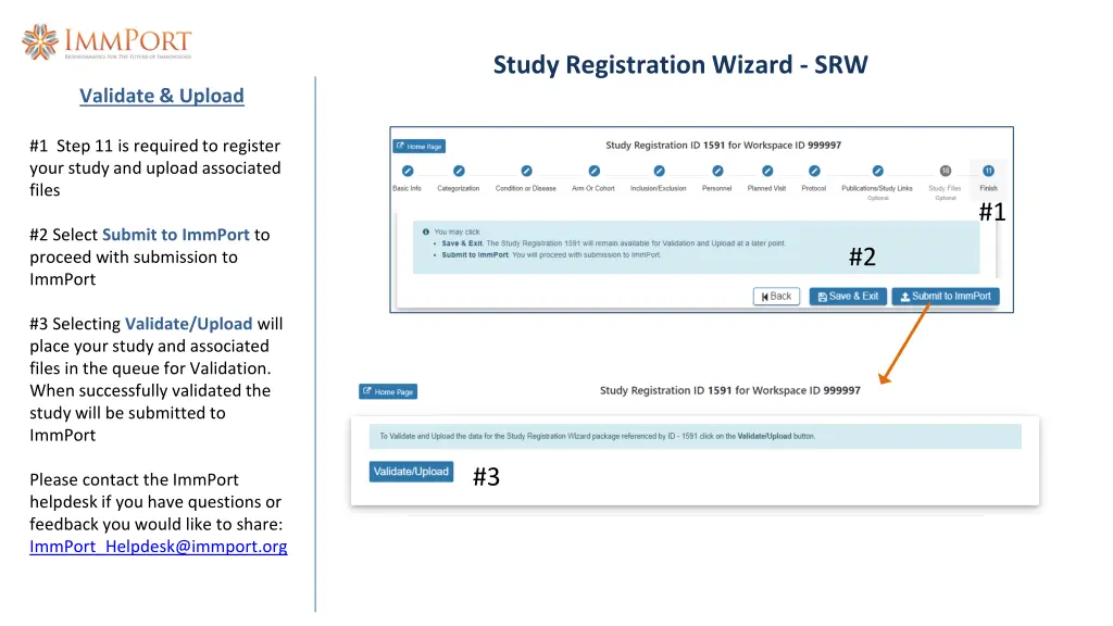 study registration wizard srw 15