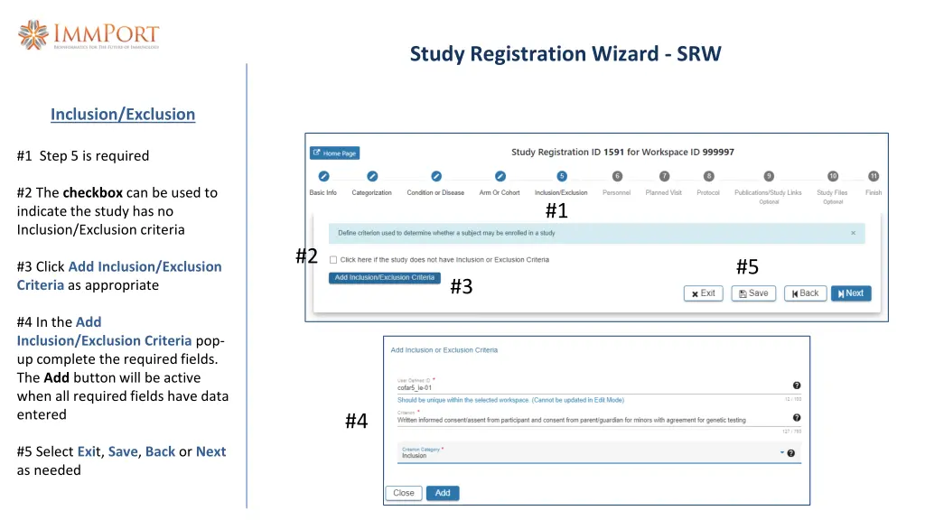 study registration wizard srw 9