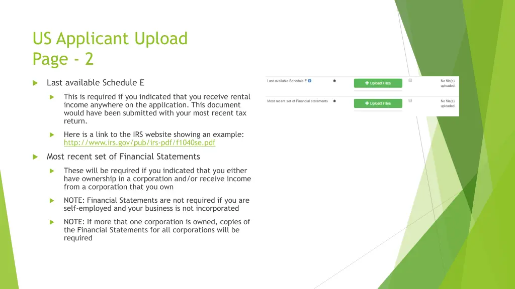 us applicant upload page 2