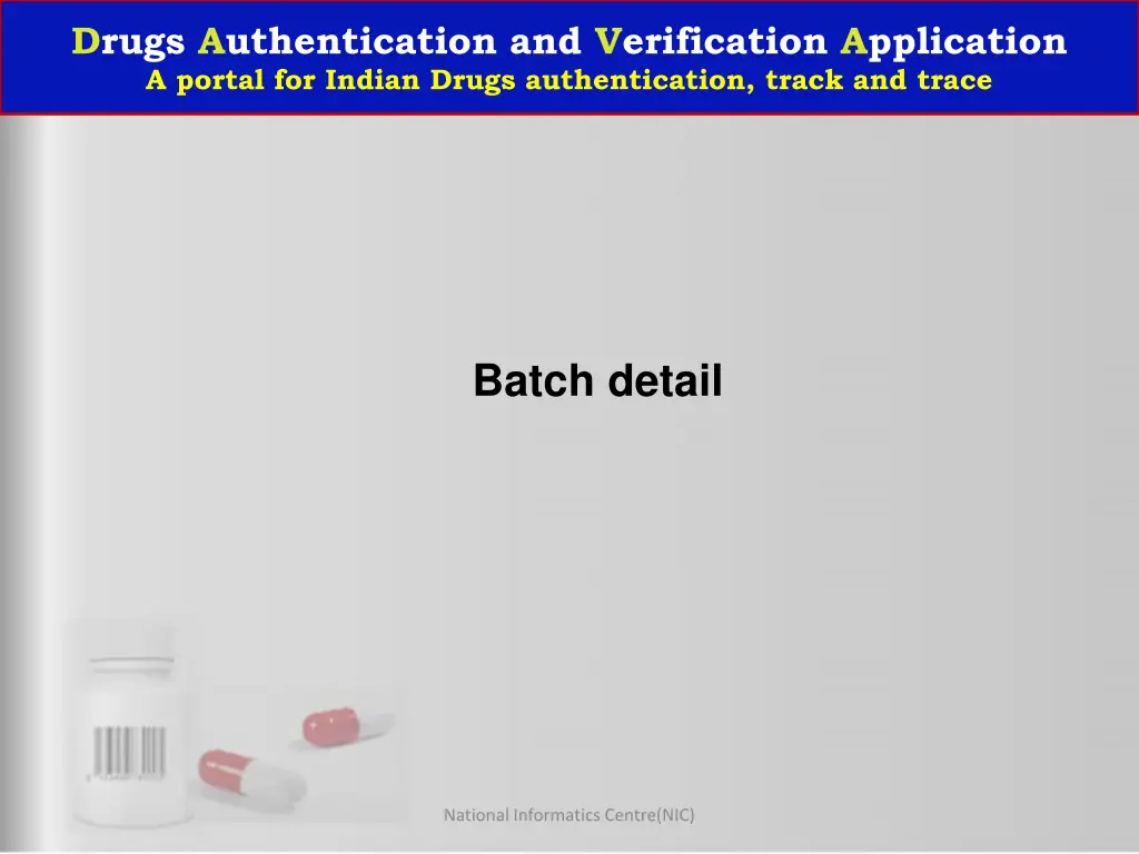 drugs authentication and verification application 13