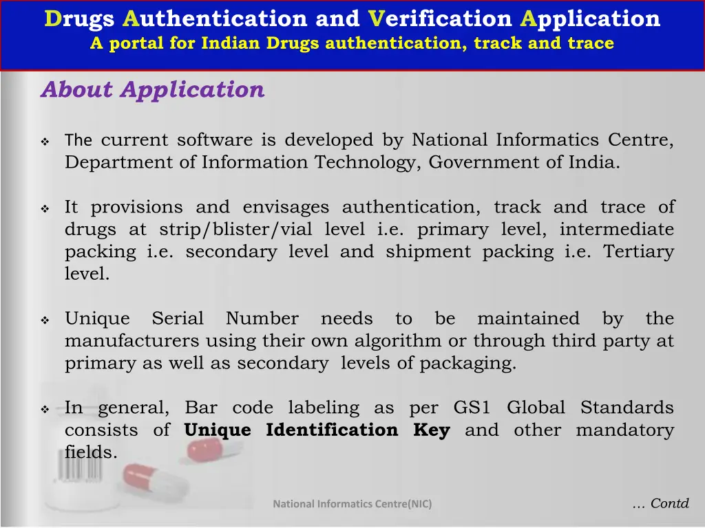 drugs authentication and verification application