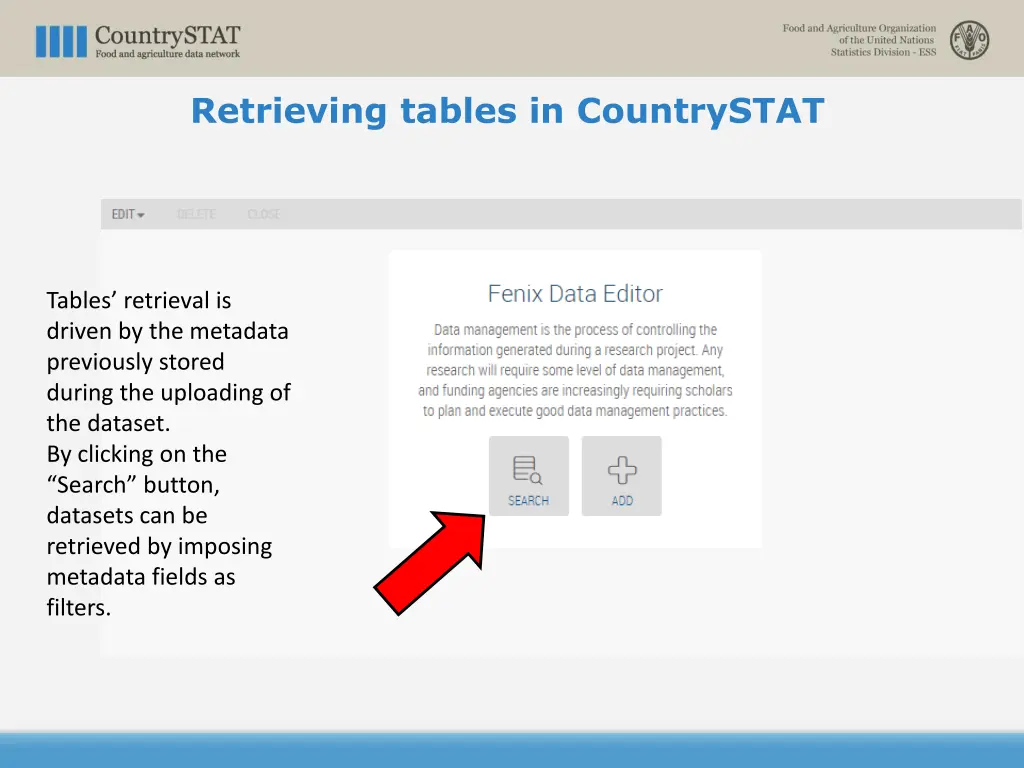 retrieving tables in countrystat 1