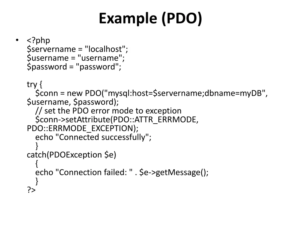 example pdo