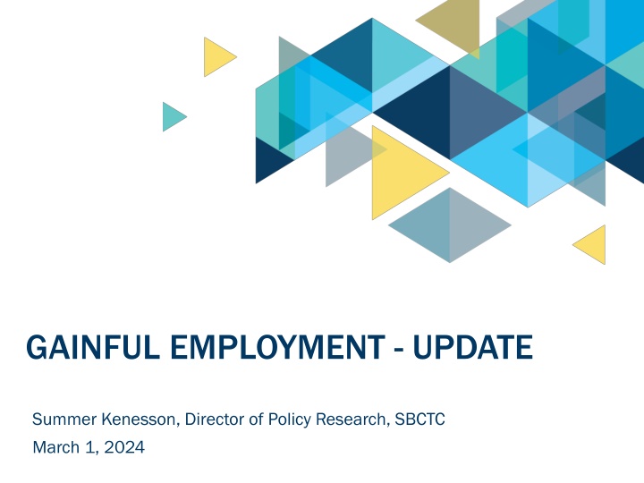 gainful employment update