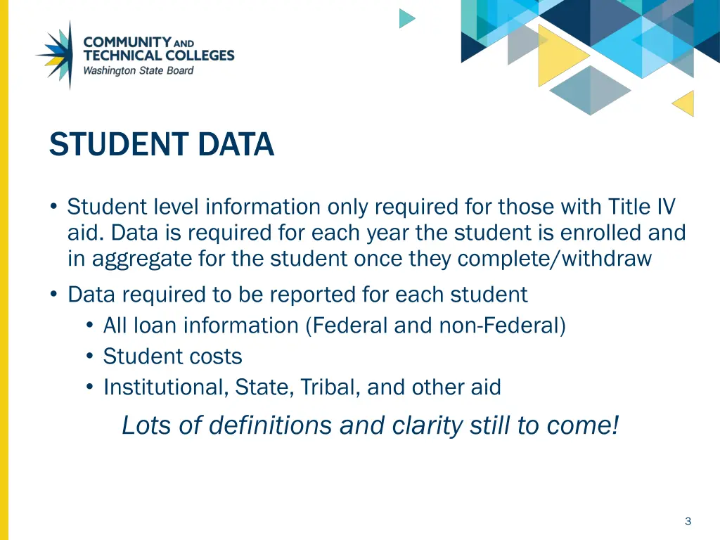 student data