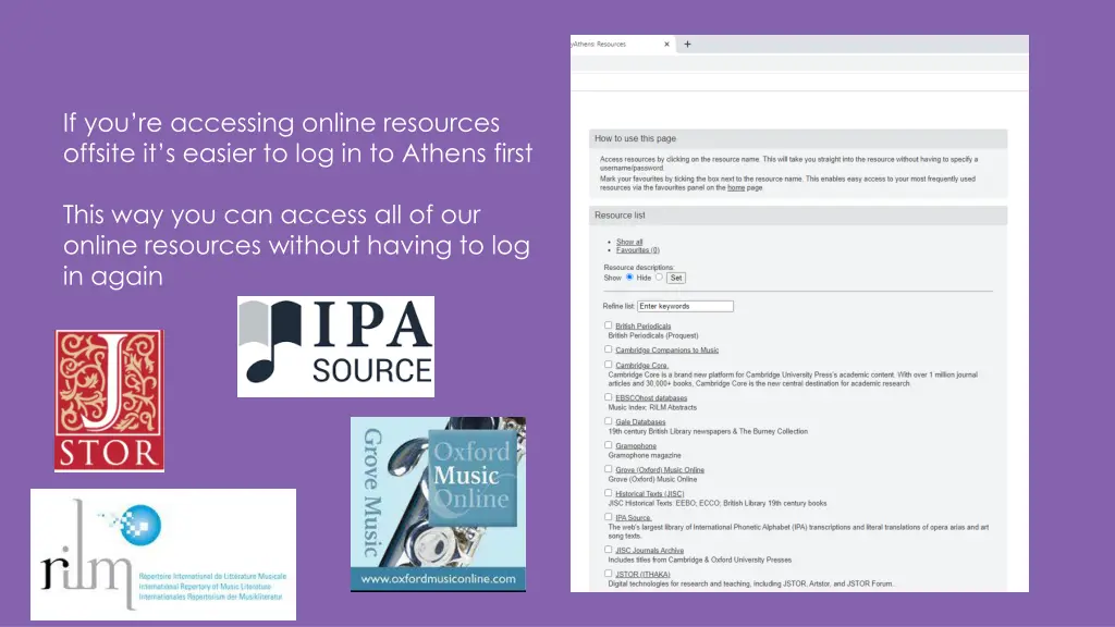 if you re accessing online resources offsite