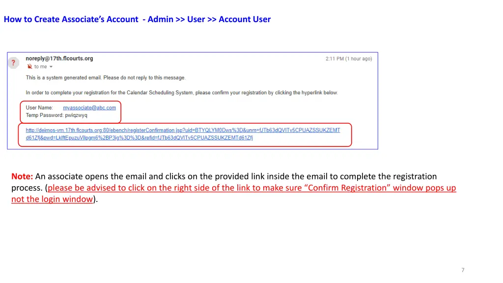 how to create associate s account admin user 2