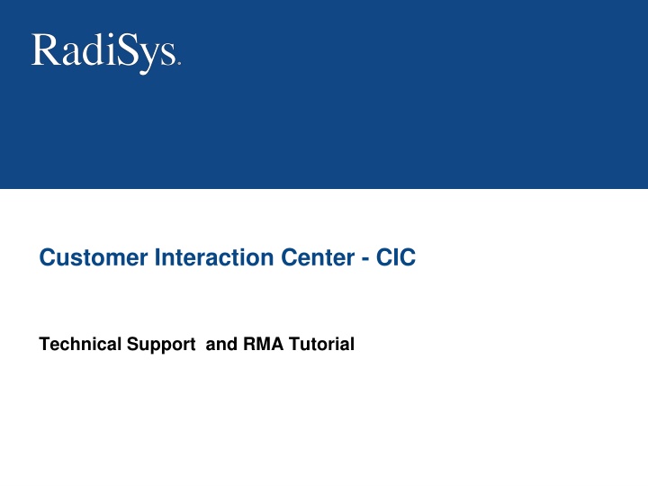 customer interaction center cic