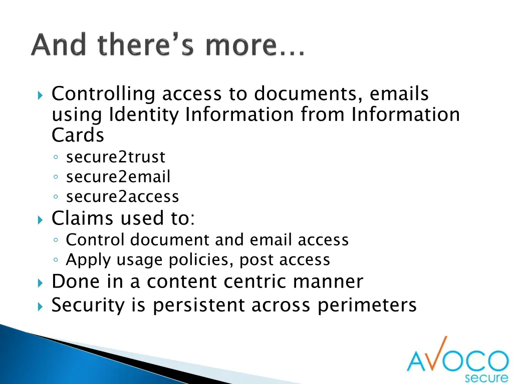 controlling access to documents emails using