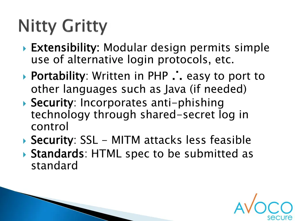 extensibility use of alternative login protocols